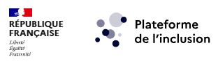 Logo Plateforme de l'Inclusion avec la mention 